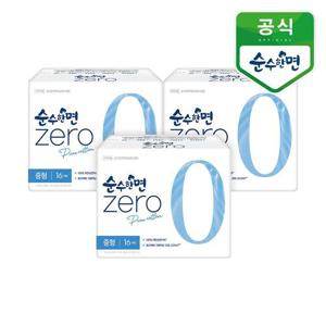 [깨끗한나라]순수한면 제로 중형 16P 3개