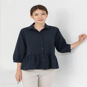 [모슬린]엄마옷 카라 셔링 7부 남방 613FGH186 마담/중년여성/빅사이즈/50대/60대