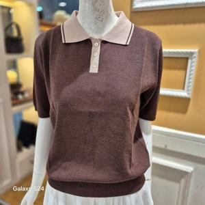 [BCBG]가을25 배색 카라넥 니트 B5C7K402