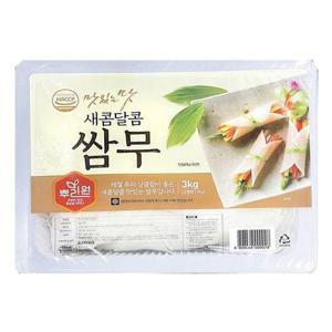 [베스트식품]뿌리원 새콤쌈무 3kg 1개