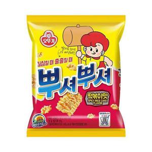 스낵 오뚜기 뿌셔뿌셔 떡볶이맛 90g  12개
