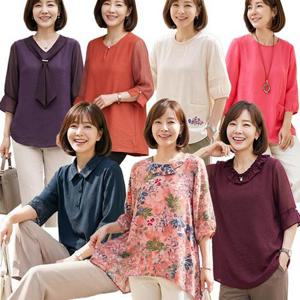 [엄마옷 로즈맘][한정특가] 원가이하 최대80%할인  블라우스 15종 18900원 균일가