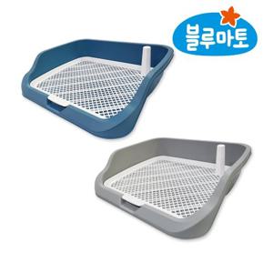 [블루마토] 강아지 깔끔 배변판 중형 휀스형