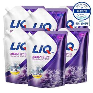 [리큐][비밀특가]리큐 얼룩제거 올인원 2.1L x6개 +섬유유연제 200ml 증정