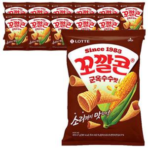 롯데웰푸드 꼬깔콘 군옥수수맛 67g x 12봉