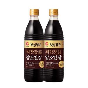 청정원 햇살담은 씨간장숙성 양조간장골드 840ml x 2개