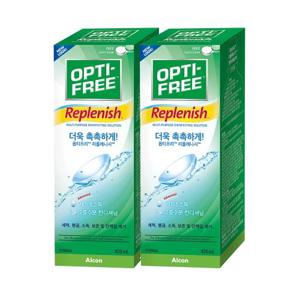 옵티프리 렌즈세척액 리플레니시 420ml 2개