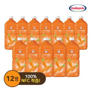 [방송에서만 50%세일] NFC 착즙 보넬드 아이엠 당근 12병 (1L X 12병)