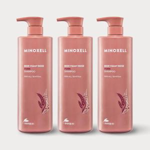 마이녹셀 맥주효모 로즈PDRN 탈모샴푸 1000ML 3개