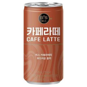 [셀러허브 식품]비스 카페라떼 175ml x 90캔 캔커피 음료수