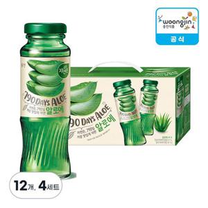 웅진식품 자연은 알로에 병 180ml X 12개 X 4세트