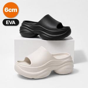 웨이브온 EVA 플랫폼 슬리퍼 키높이 실내화 6cm 외출화 겸용