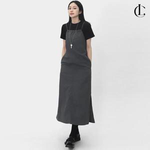 엘케이트 여자 바스락원피스 끈나시 뷔스티에 레이어드 롱 드레스 LNC007