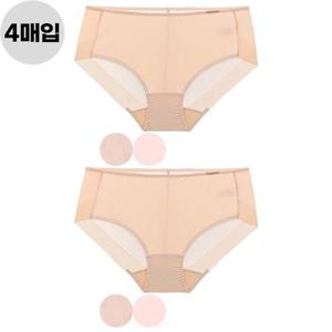 [제임스딘]제임스딘 여성 삼각 노라인 햄팬티 맥시 4종 세트 숙녀 팬티 선물