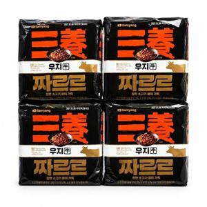 [웰빙창고] 삼양 짜르르 우지 짜장라면 140g x 16개