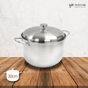 키친아트 퀸즈 3중바닥 304스텐 인덕션용냄비 곰솥 30cm