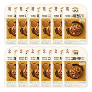 [CJ]백설 다담 차돌된장찌개양념145g x12개 간편 찌개양념 즉석 밀키트