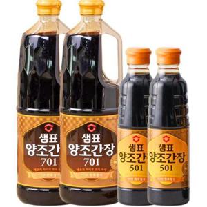 샘표 양조간장701 1.7L x2개 + 양조간장 501 500ml x2개