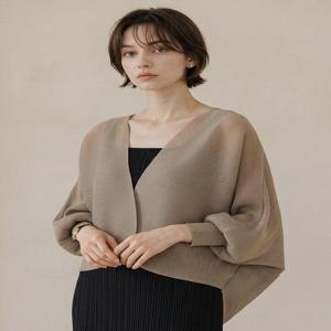 [넬리]티모 플리츠 벌룬 가디건_ME2GD005