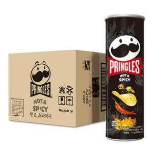 켈로그 프링글스 매운맛, 110g, 12개