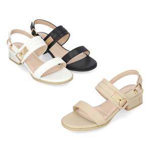 엘칸토 여성 더블 스트랩 샌들 3cm LCWW40I426
