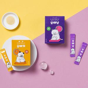 살빼개 살빼냥 하루한포  강아지 고양이 생유산균 다이어트 영양제 (2gX30포)