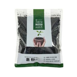 깨끗한 훈탄 2L .왕겨숯 토양 개량제 탈취제 식물 다육 뿌리 발육 분갈이 보수성.