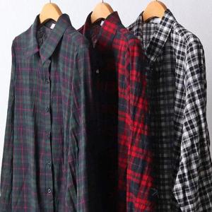 [시드마켓]로빈 오버핏 체크 남방 109F112S 빅사이즈 여성 509