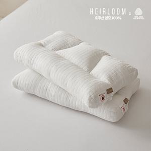 [양모베개1+1]에어룸 호주산 골드라벨  양모베개 1+1