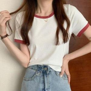 여름철여자 원형넥 숏티 오픈칼라셔츠 3종 프린트 하프슬리브 WFLEMZE