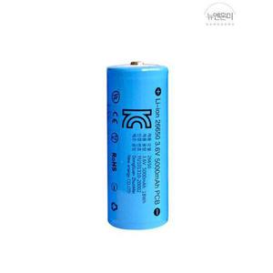 [뉴엔온미]26650충전지 5000mAh 리튬이온 대용량 충전용배터리 UM417