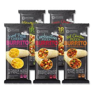 [BURRITO] 멕시코 대표간식 브리또 5종 알뜰세트 (콤비/고구마/스파이시/하와이안/핫치킨-2팩씩)