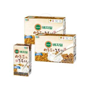 정식품 베지밀 흰콩 아몬드호두 두유 190ml, 48개