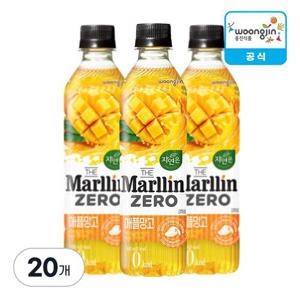 웅진식품 자연은 더말린 제로 애플망고 500ml X 20개