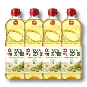 백설 콩기름 900ml X 페트4개 국내직접만든