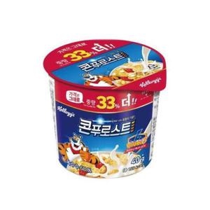 [셀러허브 식품]켈로그 콘푸로스트 컵 시리얼 40g 12개