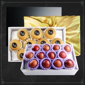 사과배 과일선물세트 배 5kg(9~10과)+사과 3kg(10~12과)+보자기/추석선물/지정일배송