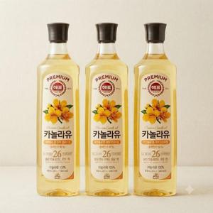 사조 카놀라유 900mL, 3개