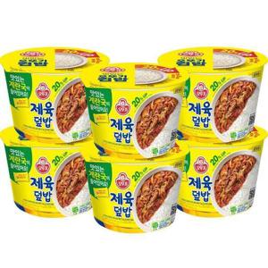 오뚜기 제육덮밥 310g 6개/컵밥 즉석밥 간편식품 부대찌개