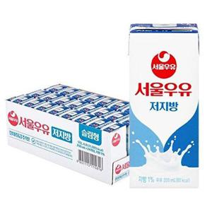 [에스케이스토아]서울우유 저지방 멸균우유 200mlx24개