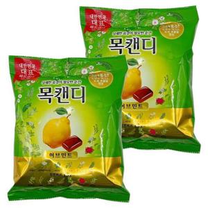 롯데 목캔디 허브민트 217g x 2개