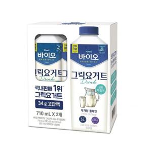 코스트코 그릭드링킹 플레인 710mlx2 무가당 _ 냉장