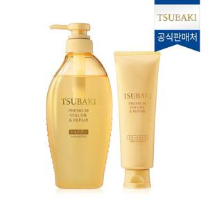 NEW 츠바키 프리미엄 볼륨 & 리페어 샴푸 + 트리트먼트