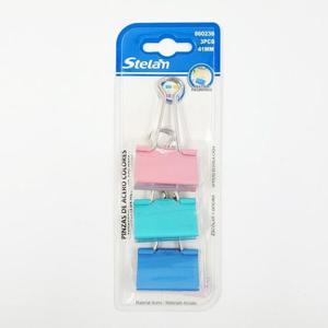 [BZI52418_51C5]서류 집게 41mm 3PCS 쇠 대형 문구 문서 사