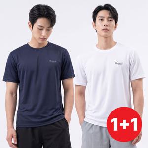 ★2장세트★ 이지바이 청량한 남성 기능성 반팔 라운드 티셔츠(X6OP1T9M)