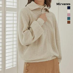 미르바네스 소프트 라쿤블렌드 니트자켓