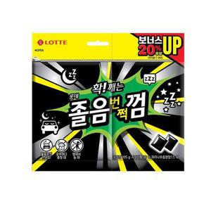 롯데제과 졸음번쩍껌 트윈 리필105g x 2