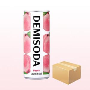 [동아오츠카] 데미소다 피치복숭아 250ml x 30캔(1박스) 탄산음료