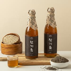 [백년본가] 저온압착 방앗간 통참깨 참기름 350ml x 2병