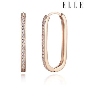 [엘르주얼리] 14K 라운드 엣지 귀걸이 (gold pin) ELGPEE321